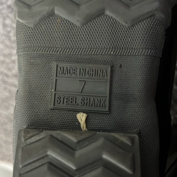 Sporto Women's Rain Boots Black Gray Plaid Rain Lace Up - Picture 8 of 8